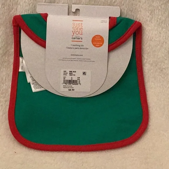 Peanuts Baby's 1st Christmas Santa Hat & Stocking & Carter's Bib ~ NWT ~ Snoopy - Picture 9 of 12